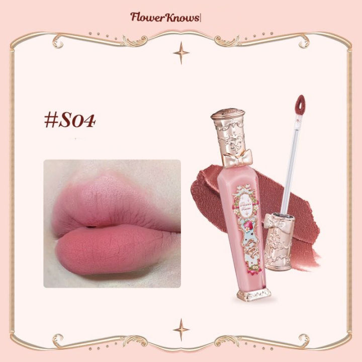Flower%20Knows%20Strawberry%20Rococo%20Cloud%20Liquid%20Lipstick%20Cream%20Lip%20Glaze%20Matte%20Milk%20Tea%20korean%20Makeup%20Long%20Lasting%20Lipgloss%20-%20Image%208