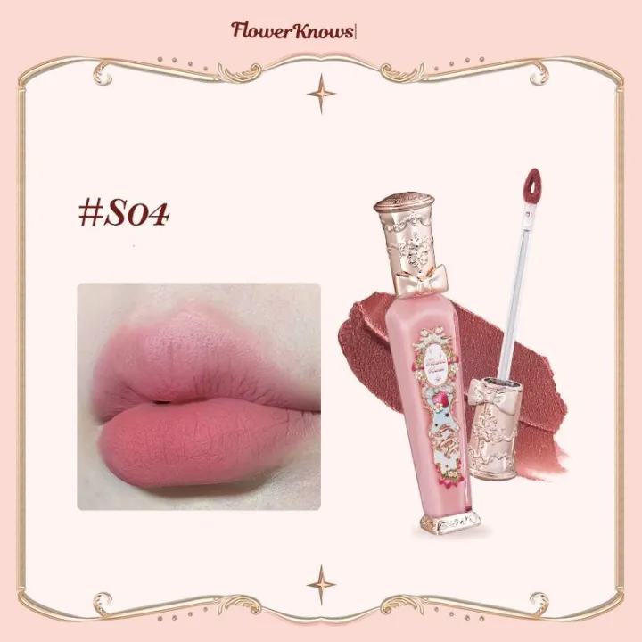 Flower%20Knows%20Strawberry%20Rococo%20Cloud%20Liquid%20Lipstick%20Cream%20Lip%20Glaze%20Matte%20Milk%20Tea%20korean%20Makeup%20Long%20Lasting%20Lipgloss%20-%20Image%208