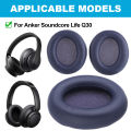 New style Replacement Earpads Soft Memory Foam Ear Pads Cushion Protein Leather Headset Ear Cushions for Anker Soundcore Life Q30. 