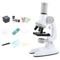 Aomeidaju Student Microscope LED Fill Light 100X/600X/1200X Handheld Pocket Microscope Set. 
