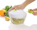 Japanese Blades Manual Crank Chop Food Processor - All-in-One Hand-Held Chopper - Hand Coppers For Kitchen Use. 