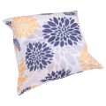 Throw Pillow Covers 18x18 Inch Set of 4,Navy Oversized Flower Geometry Square Pillow Cushion Cases. 