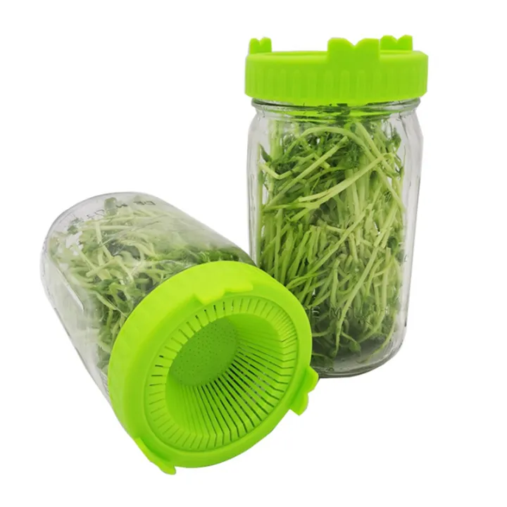 ARELENE%206PCS%20Sprouting%20Kit%20Sprout%20Jars%20Lids%20Mesh%20Lids%20for%20Wide%20Mouth%20Jars%20Indoor%20Microgreens%20Plants%20Growing%20Screen,A%20-%20Image%207