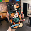 UCUC for Redmi K40 / K40 Pro / Xiaomi Poco F3 / Mi 11x Back Cover Star Moon Astronaut Soft PU Leather Phone Cases. 