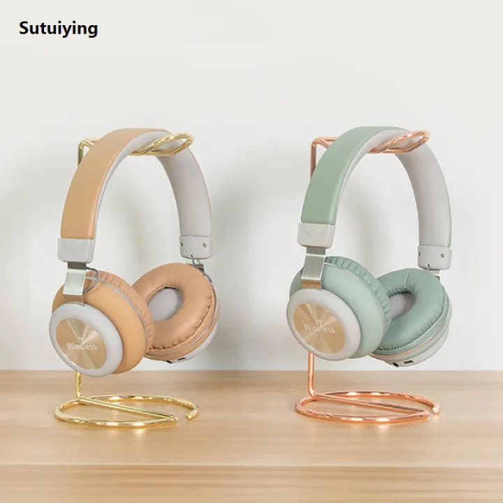 Sutuiying%201pc%20Iron%20Line%20Headphone%20Stand%20Metal%20Support%20Headset%20Stand%20Rack%20Cute%20Bluetooth%20Wireless%20Headphones%20Holder%20Support%20Gamer%20Helmet%20-%20Image%202