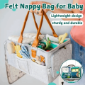 Baby Items Felt Cloth Mommy Tote Bag Large Capacity Foldable Design Kids Lunch Bags Portable Bag Non-Woven Fabric Foldable Baby Diaper Bag Nursery Essentials. 
