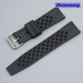 Zhusuowang Suitable for Seiko No. 5 Starfish Strap SSC663 Water Ghost Abalone Canned Fluorine Rubber Watch Strap 20 22mm Quick Release. 