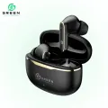 Green Pulse ANC (UP to 32 dB) Earbuds | 40 Hours | Quad Mic |  App Support | BT Version 6.0 | 45ms Low Latency| IPX5 Water Resistance  | ASAP  Fast Charging | 12.4mm Driver For Deep Bass Wireless Earbuds | Type-c Charging. 