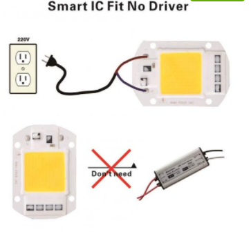 Led 50 Watt AC 220V  High Brightness LED COB Chips 3000K