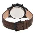 Fossil Black/Brown Leather Casual Watch For Men - FS5437. 