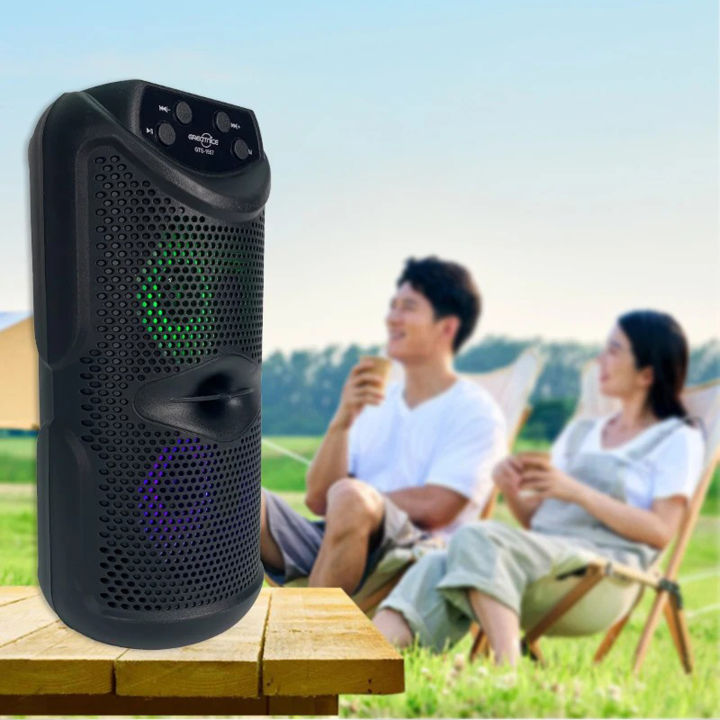 NEW Dual GTS TWS Portable Wireless Bluetooth Speaker RGB with FM Radio ...