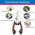 Angling Equipment Ergonomics Fish Pliers Anti-slip Multifunctional Fishing Tied Hooks Pliers Stainless Steel Non-Slip Handle Cut Equipment Fishing Gear. 