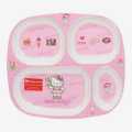 Pink Hello Kitty Printed Square Section Plate For Kids. 