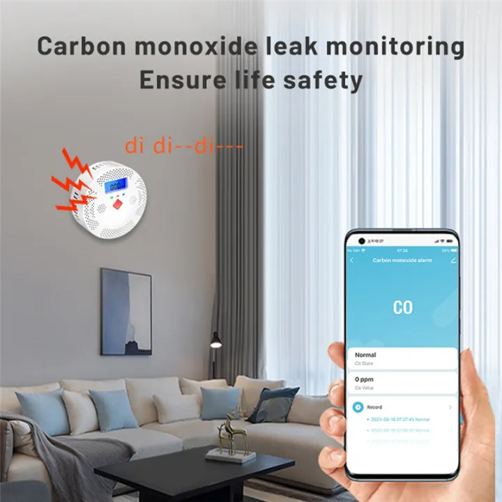 1%20PCS%20Tuya%20Wifi%20Carbon%20Monoxide%20Detector%20with%20LCD%20Display%2070DB%20Alarm%20Sound%20White%20ABS%20CO%20Gas%20Sensor%20Home%20Security%20Protection%20Smart%20Life%20-%20Image%205