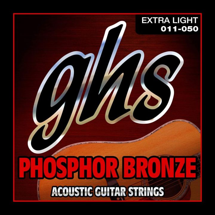 GHS Strings S315 Phosphor Bronze - Extra Light Acoustic Guitar Strings 011-050