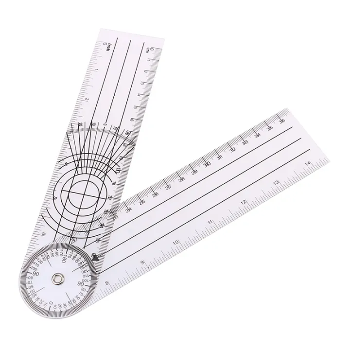 1PC Multi-Ruler Goniometer Angle Medical Spinal Ruler 360 Degree ...