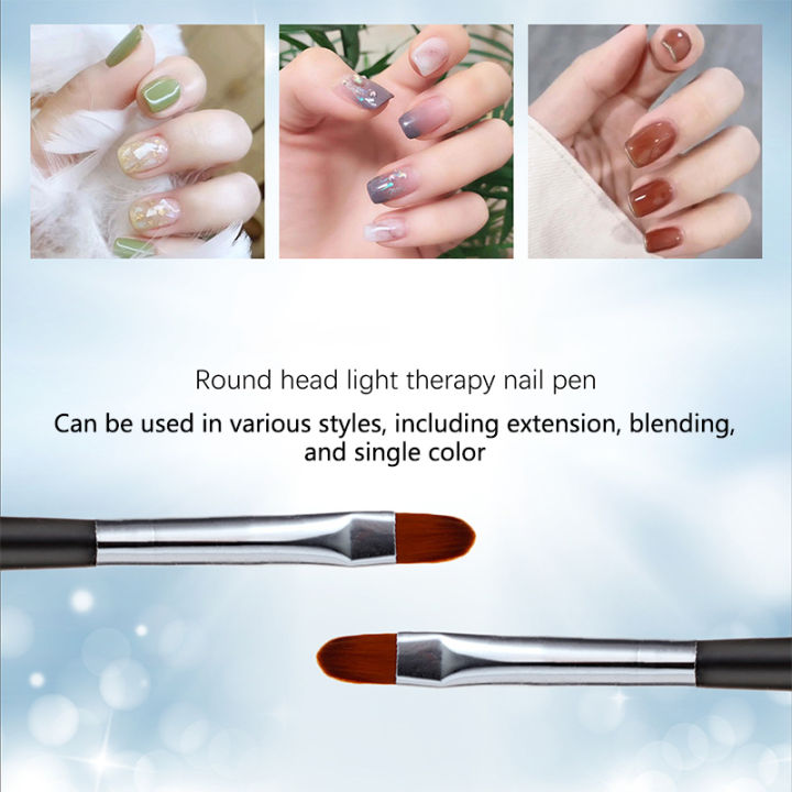 Nail Glue Phototherapy Pen UV Gel Brush Pen Acrylic Nail Art Painting Drawing Liner Brush Manicure Professionnel Brushes Tools