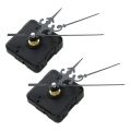 fasdaga 2X DIY Clock Metal Texture Wall Clock Retro Wall Clock Movement Accessories Black. 