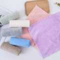 3 Pieces High Density Coral Fleece Towel/Very Soft Handkerchief Multicolor. 