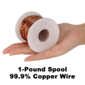 Copper Wire for Gardening, 16 Gauge/ 1.3 mm Diameter,127 Feet / 39M, 1 Pound Spool. 