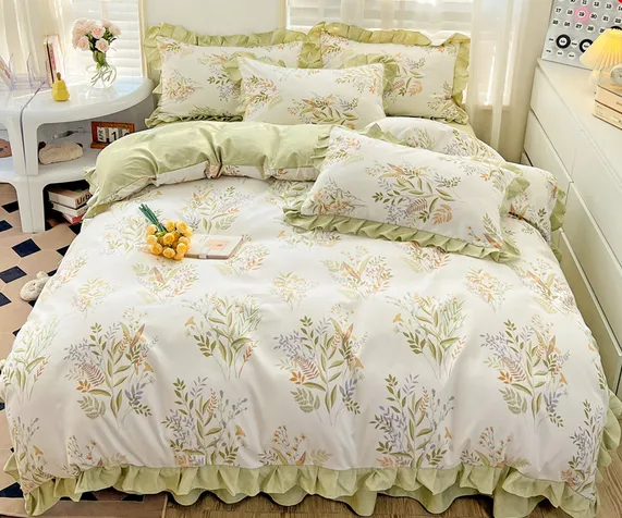 Bed%20Set%20Bedding%20Set%20Four%20Piece%20Set%204%20pcs%20set%20for%20Bedroom%20Bedset%20King%20Size%202m%20Bedroom%20Set%20Blanket%20Cover%20+%20Bedsheet%20+%202%20Pillow%20Covers%20Aloe%20Vera%20Cotton%20Cute%20Floral%20Animal%20Pattern%20Colorful%20Ideal%20for%20gift%20Children%20Girl%20Bedroom%20Set%20Machine%20Washable%20200*230%20-%20Image%204