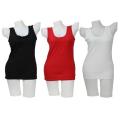 Pack Of 3 Cotton Sando For Women- White/Red/Black. 