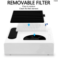 ChanxiSales promotion 180W Nail Dust Collector Adjustable Wind Speed Nail Dust Vacuum Cleaner With Recyclable Filter For Manicure Machine Strong Fan. 