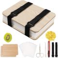 Gifts Plant Fruit Specimen Handmade Embossing Tool 6-Layers Flower Fruit Press Kit Wood Made. 