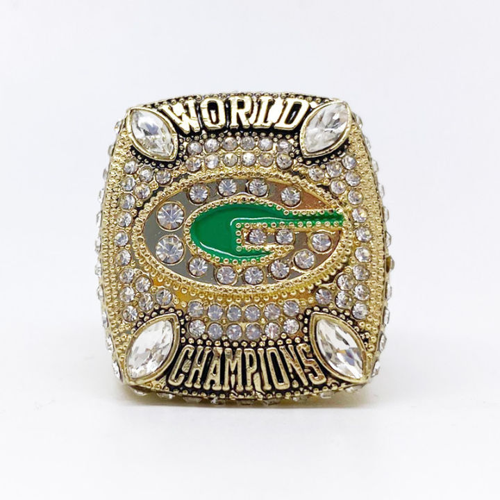 【Recently popular】Champion Ring 2010 Green Bay Packers Super Bowl Football Championship Commemorative Ring Male