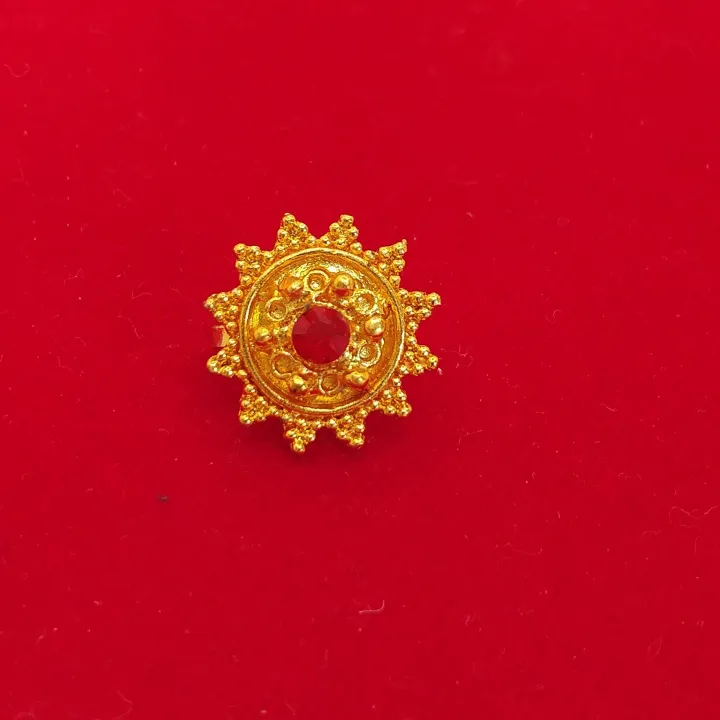 Golden/Red%20Star%20Shaped%20Fuli%20Nose%20Hook%20Design%20Jewellery%20For%20Women%20-%20Image%203