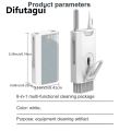Difutagui multi cleaning pen Hellodigi 8 in 1 Cleaning Kit Keyboard Cleaner For AirPods iPhone Cleaning Tools Screen Brush Earphone Cleaning Pen Tool SetTool Sets. 