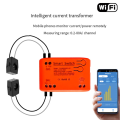 Tuya Smart 85-250V WiFi 2 Channel Clamp with Current/Voltage/Energy Monitoring 80A Smart Energy Meter for. 