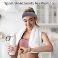 3Pcs/Set Fashion Moisture Wicking Sports Headband Sweat Absorbing Solid Color Gym Sweatband Elastic Running Headband Cycling. 