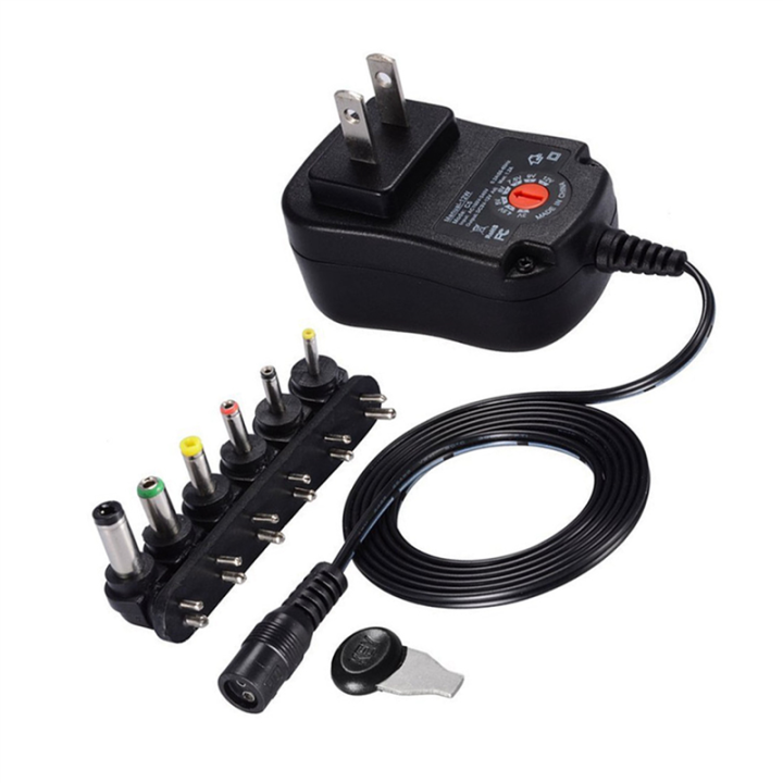 12W 3V 4.5V 5V 6V 7.5V 9V 12V 1.2A Adjustable Power Adapter AC/DC ...