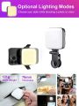 LED Video Light Camera Light Laptop Light for Zoom Meeting Photography Lighting 100 LED Beads with Clip Dimmable and Rechargeable for Camera Selfie Stick Tripod Laptop Cellphone Order Me. 