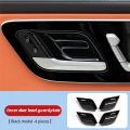 4Pcs Black Inner Door Handle Bowl Cover Trim for C E W214 S W223 GLC EQE EQS-Class 2021-2024 Door Bowl Replacement Parts. 