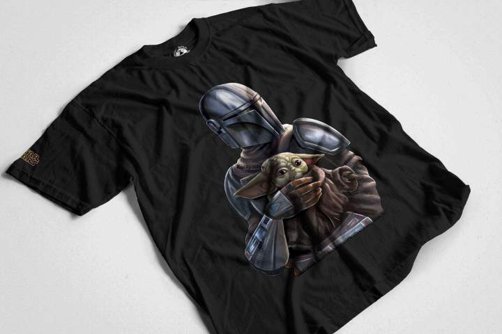 T-shirt%20Star%20Wars%20T-shirt%20Daman%20Yumando%20Star%20Wars%20Mandalorian%20T-shirt%20Baby%20Daron%20cotton%20-%20Image%205