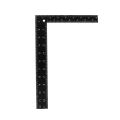 Teacher 0-30cm 0-20cm Measuring Range L Shaped Design Square Ruler Black. 