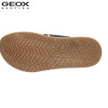 Geox Black Artie A Pure Leather Slippers For Men. 
