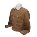 Brown Corduroy Jacket With Fur For Men. 