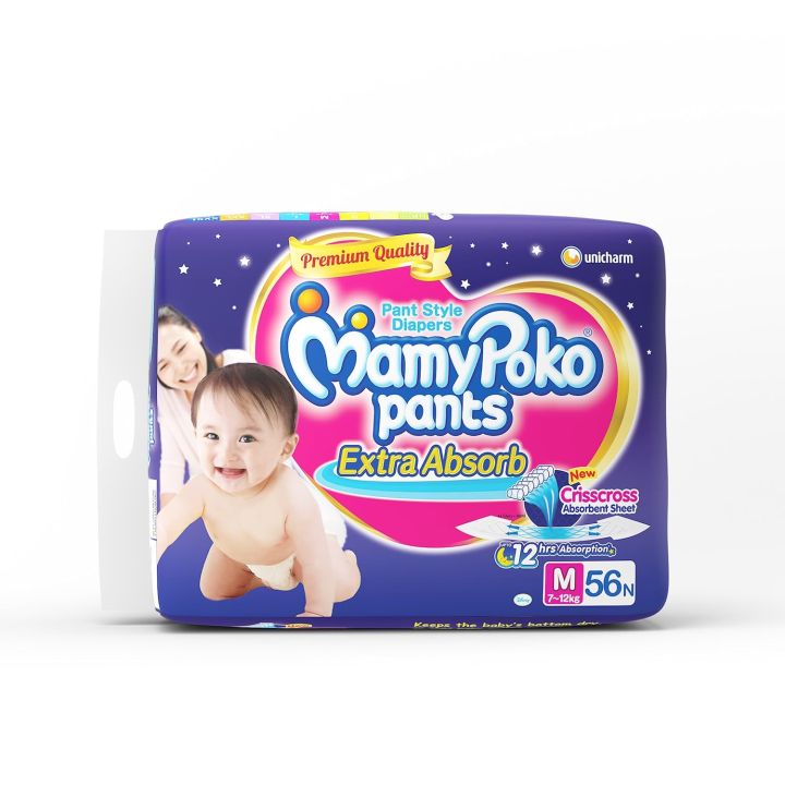 MamyPoko%20Pants%20Extra%20Absorb%20Baby%20Diapers,%20Medium%20(M%20Size)%20%7C%207-12%20kg%20%7C%2056%20Count%20%7C%20Deep%20Sleep%20Diapers%7C%20Soft%20Gentle%20fit%20%7C%20Deep%20Absorbent%20Crisscross%20%7C%20mamy%20poko%20pants%20m56%20%7C%20mamy%20poko%20pants%20m%20size%20jumbo%20%7C%20mamy%20poko%20pants%20extra%20-%20Image%204