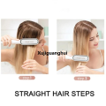 Xujiguanghui Hair Straightener Brush For Girls Anti Scald Straightening Brush 39 Second Quick Heat 5 Heat Levels Auto Shut Off For Home Travel Salon Hair Straightner. 