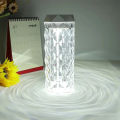 Diamond Crystal Table Lamp, RGB Color Changing Creative Romantic Rose Acrylic LED Light for Bedroom, Living Room, Kids Room, Office. 