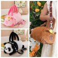 Storage Bag PP Cotton Capybara Bucket Bag Bee Cartoon Animal Handbag Creative Flower Plush Doll Shoulder Bag Work. 