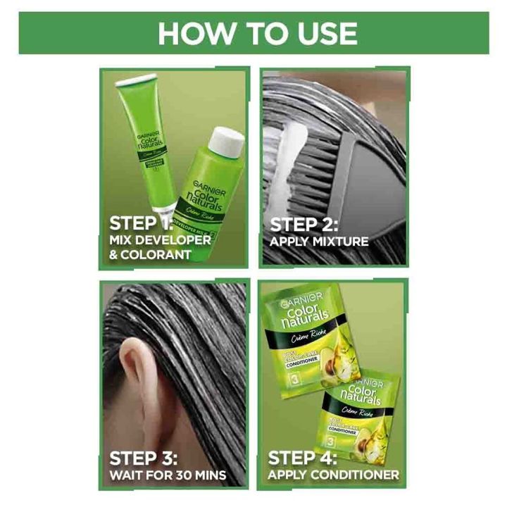Garnier%20Hair%20Coloring%20Creme%203%20Darkest%20Brown%2070ml%20+%2060g%20-%20Image%205
