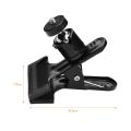 Multifunctional Photography Metal Clamp with Rotatable Ball Head for Cameras Tripods. 