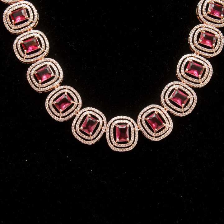 Rose%20Gold%20Ruby%20Stone%20AD%20Necklace%20Set%20-%20Image%202