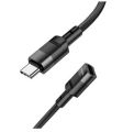 hoco U107 3A USB-C/Type-C Male to USB-C/Type-C Female Extension Cable, Length: 1.2m(Black). 