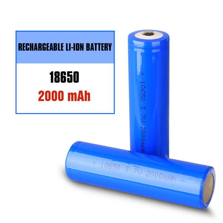 3.7V%202000mAh%20Battery%20Pointed%20Top18650%20Lithium%20Rechargeable%20Power%20Batteries%20For%20Toy,%20Flashlight,%20Calculator%20Radio,%20Powerbank%20-%20Image%202