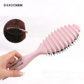 DISICHEN Profesional Bounce Curl Define Styling Brush Curls Define Brush Update Boar Bristle Detangling Anti-static Shaping Defining Curls Hair Comb. 
